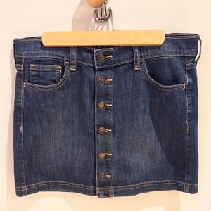 ⭐️🌙 Button Down Front Denim Jean Skirt Women's Size 8
